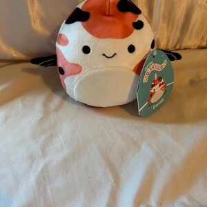 Squishmallows Dandii Plush in Orange, Black, and White
